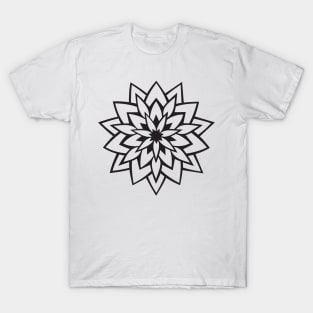 SYM - FLOWER DESIGN #1 VARIATION # 2(BLACK) T-Shirt